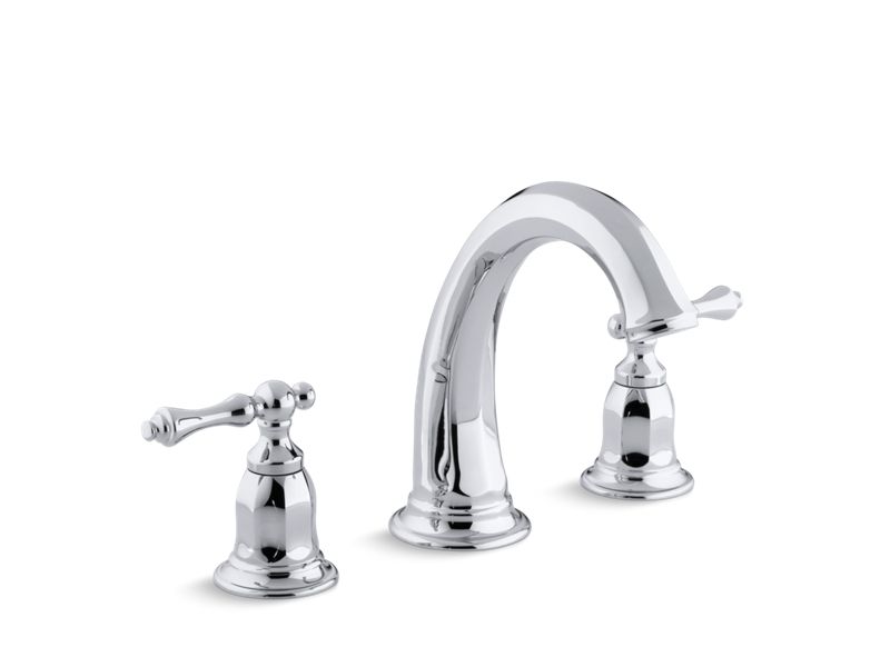 KOHLER K-T13494-4-CP Kelston Deck-Mount Bath Faucet Trim In Polished Chrome