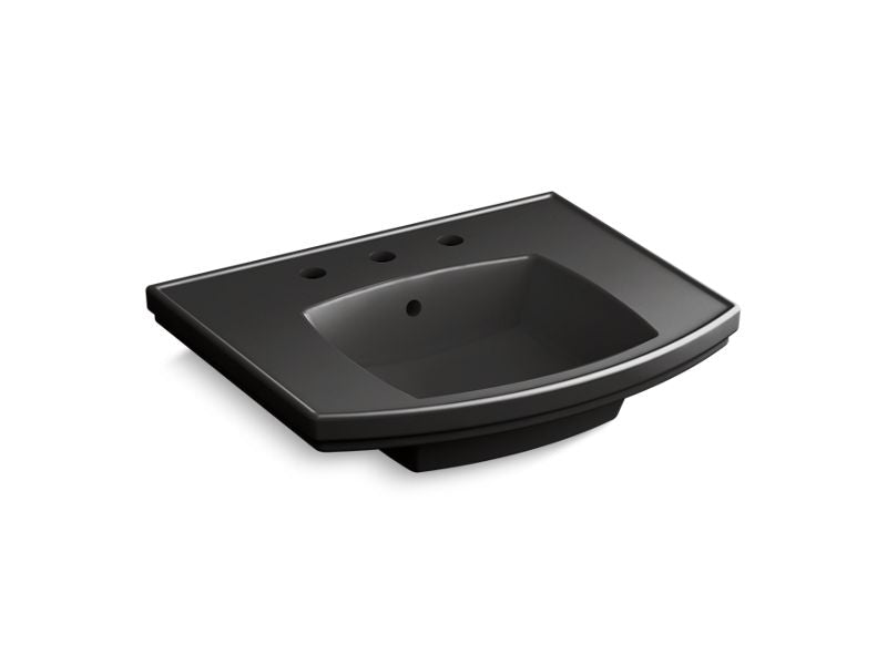 KOHLER K-24051-8-7 Kelston Pedestal bathroom sink with 8" centerset faucet holes