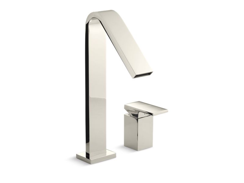 KOHLER K-14675-4-SN Vibrant Polished Nickel Loure Deck-mount bath faucet