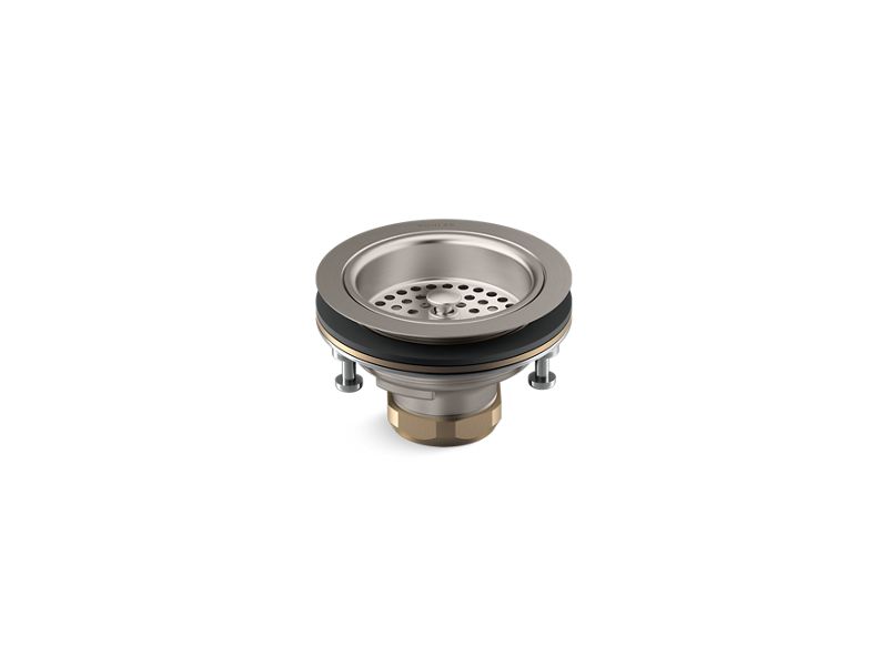 KOHLER K-R8799-C-VS Duostrainer Sink drain and strainer,less tailpiece In Vibrant Stainless
