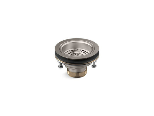 KOHLER K-R8799-C-VS Vibrant Stainless Duostrainer Sink drain and strainer,less tailpiece