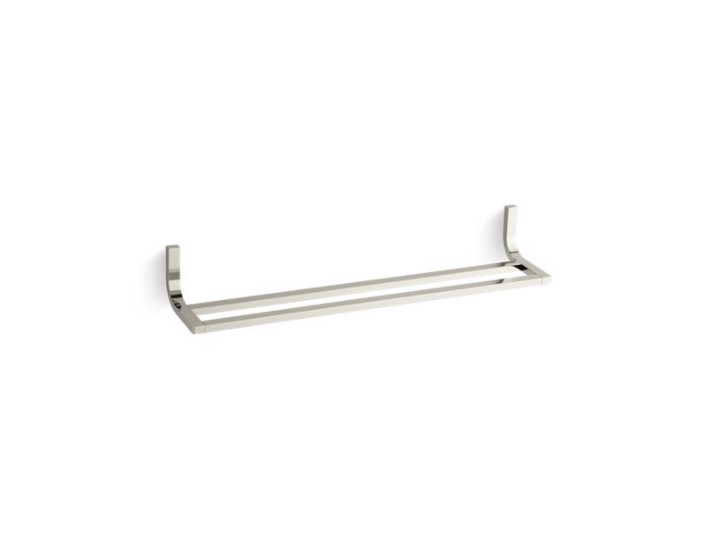 KOHLER Loure K-11582-SN Vibrant Polished Nickel 24" double towel bar