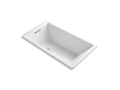 KOHLER K-1173-GHVB-0 Underscore 66" X 36" Drop-In Vibracoustic Bath With Heated Bubblemassage In White