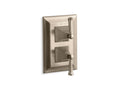 KOHLER K-T10422-4S-BV Memoirs Stately Valve trim with lever handles for stacked valve, requires valve