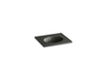 KOHLER K-2791-1-G88 Ceramic/Impressions 25" oval vanity-top bathroom sink with single faucet hole