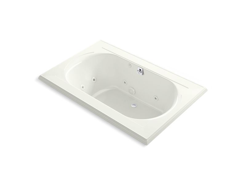 KOHLER K-1170-JHC-NY Memoirs 66" x 42" whirlpool bath, drop-in with center rear drain
