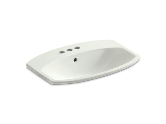 KOHLER K-2351-4-NY Cimarron Drop-in bathroom sink with 4" centerset faucet holes