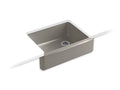 KOHLER K-6487-K4 Whitehaven 29-11/16" x 21-9/16" x 9-5/8" Undermount single-bowl farmhouse kitchen sink