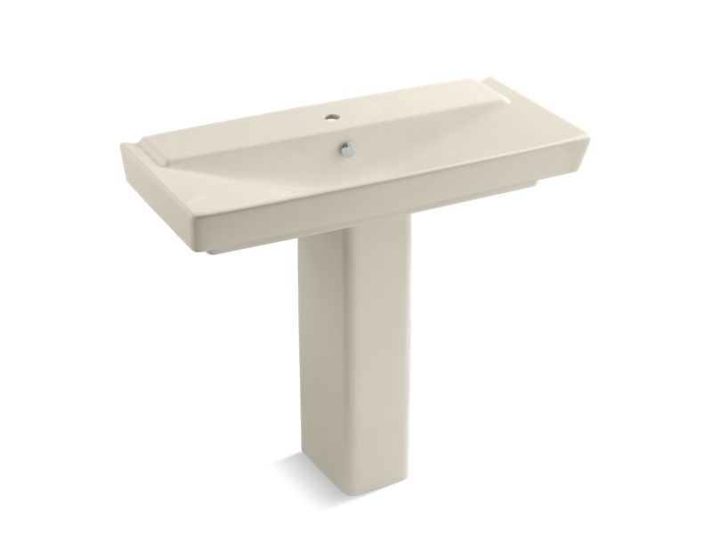 KOHLER K-5149-1-47 Rêve 39" pedestal bathroom sink with single faucet hole
