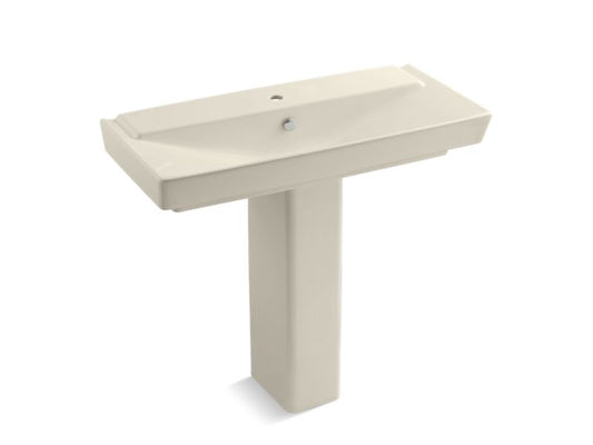 KOHLER K-5149-1-47 Rêve 39" pedestal bathroom sink with single faucet hole