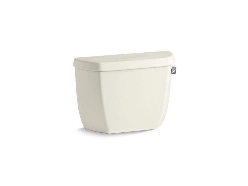 KOHLER K-4436-RA-96 Biscuit Wellworth Classic 1.28 gpf toilet tank with right-hand trip lever