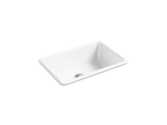 KOHLER K-5708-0 White Iron/Tones 27" x 18-3/4" x 9-5/8" top-mount/undermount single-bowl kitchen sink