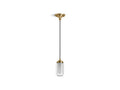 KOHLER K-22653-PE01-BGL Artifacts 4" Pendant In Moderne Brushed Gold