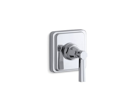 KOHLER K-T13175-4B-CP Pinstripe Valve trim with lever handle for transfer valve, requires valve