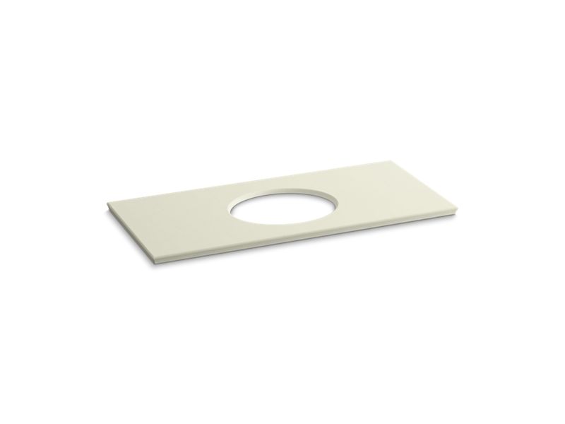 KOHLER K-5424-S35 Solid/Expressions 49" vanity-top with single Verticyl oval cutout