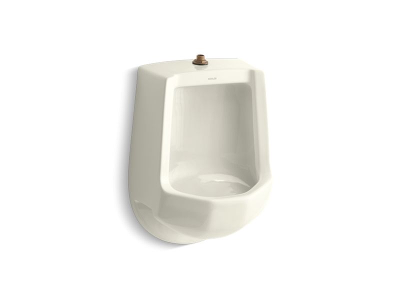 KOHLER K-4989-T-96 Biscuit Freshman Siphon-jet wall-mount 1 gpf urinal with top spud