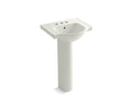 KOHLER Veer K-5265-4-NY Dune 21" rectangular pedestal bathroom sink
