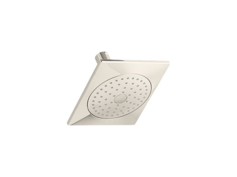 KOHLER K-14786-SN Vibrant Polished Nickel Loure 2.5 gpm single-function showerhead with Katalyst air-induction technology
