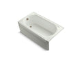 KOHLER K-723-GBN-NY Memoirs 60" x 33-3/4" alcove BubbleMassage air bath with Vibrant Brushed Nickel airjet color finish and left-hand drain
