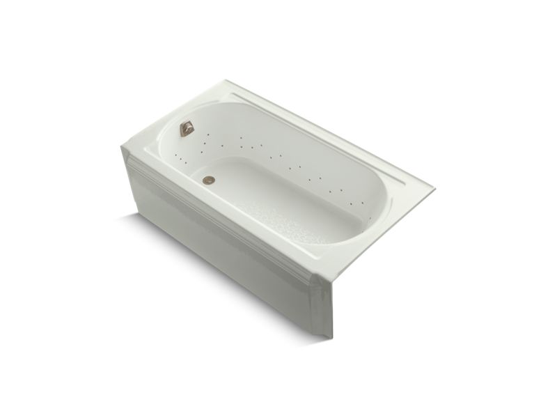 KOHLER K-723-GBN-NY Memoirs 60" x 33-3/4" alcove BubbleMassage air bath with Vibrant Brushed Nickel airjet color finish and left-hand drain