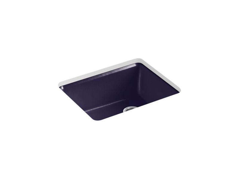 KOHLER K-5872-5UA1-DGB Riverby 25" Undermount Single-Bowl Kitchen Sink In Indigo Blue