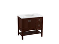 KOHLER K-99556-R-1WG Marabou 36" Bathroom Vanity Cabinet In Cherry Tweed
