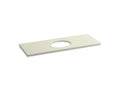 KOHLER K-5765-S35 Solid/Expressions 61" vanity-top with single Verticyl oval cutout