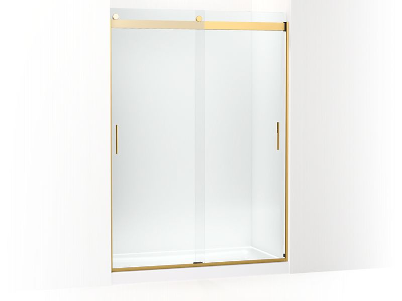 KOHLER K-706165-L-2MB Levity Sliding shower door, 82" H x 56-5/8 - 59-5/8" W, with 5/16" thick Crystal Clear glass