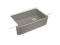 KOHLER K-24268-K4 Ironridge 34" Undermount Single-Bowl Farmhouse Kitchen Sink In Cashmere