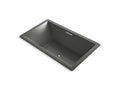 KOHLER K-1174-VBW-58 Underscore 72" X 42" Drop-In Vibracoustic Bath With Bask Heated Surface In Thunder Grey