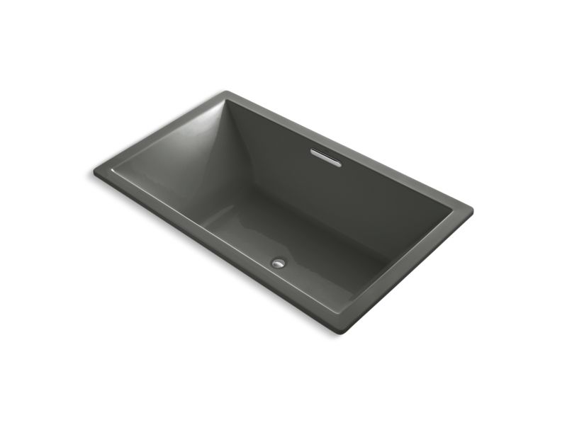 KOHLER K-1174-VBW-58 Underscore 72" X 42" Drop-In Vibracoustic Bath With Bask Heated Surface In Thunder Grey