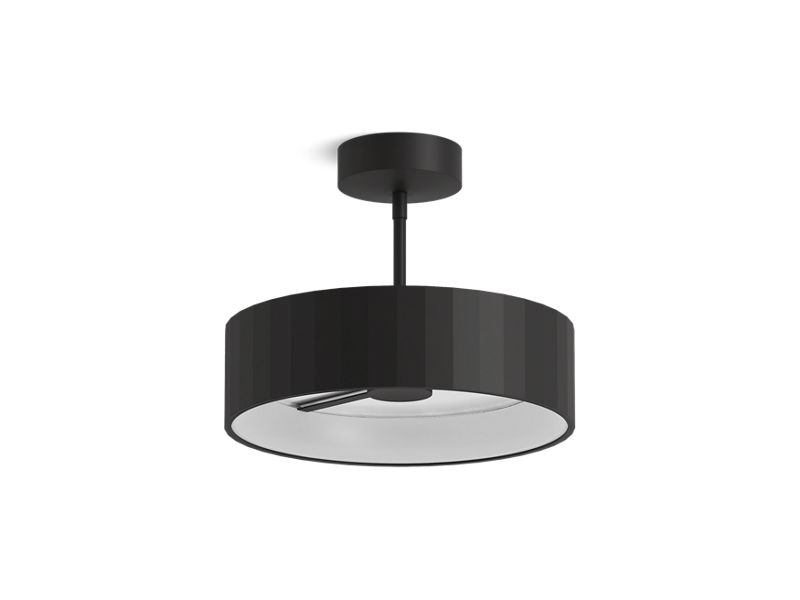 KOHLER K-22521-SFLED-BLL Matte Black Simpalo Semi-flush LED light