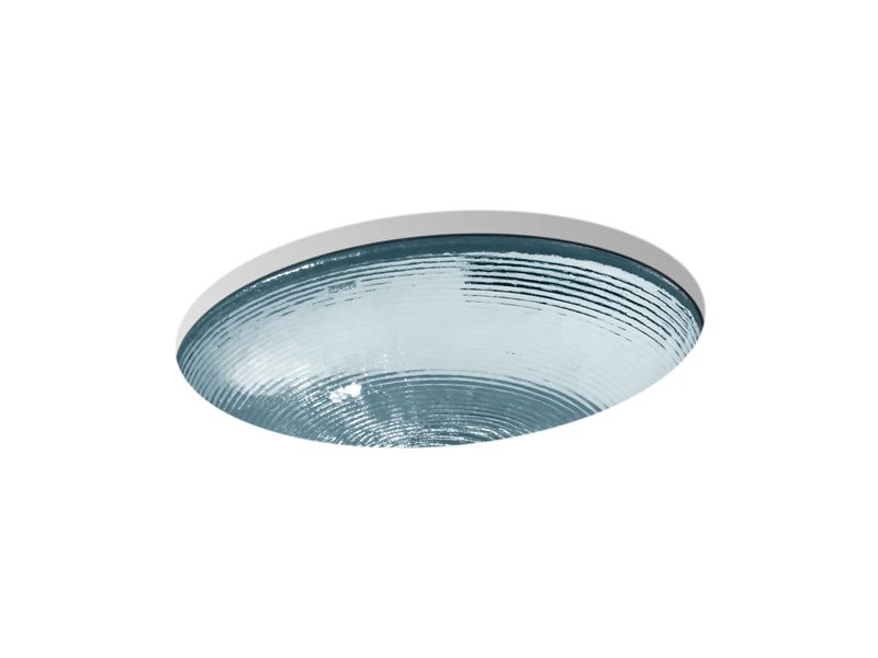 KOHLER K-2741-TG1 Translucent Dusk Whist Glass undermount bathroom sink