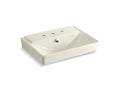 KOHLER K-5027-8-96 Reve 23" pedestal bathroom sink basin with 8" widespread faucet holes