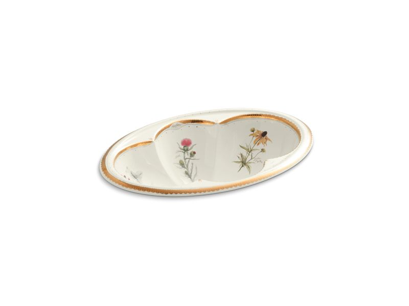 KOHLER K-14271-WF-96 Prairie Flowers Cantata drop-in bathroom sink