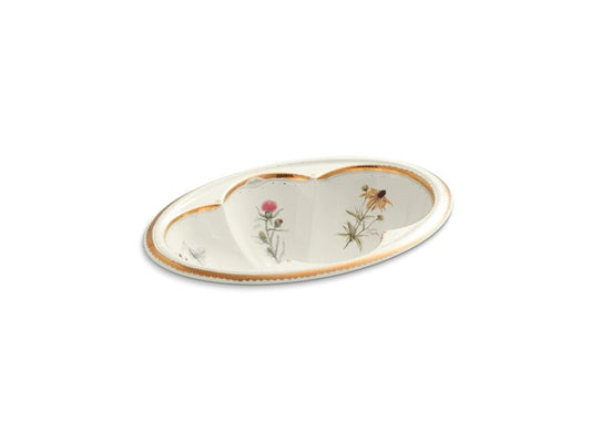KOHLER K-14271-WF-96 Prairie Flowers Cantata drop-in bathroom sink