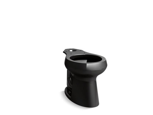 KOHLER K-5393-7 Black Black Highline Round-front chair height toilet bowl