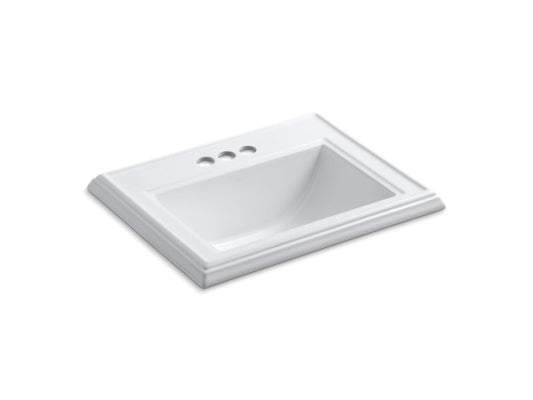 KOHLER K-2241-4-0 Memoirs Classic Classic drop-in bathroom sink with 4" centerset faucet holes