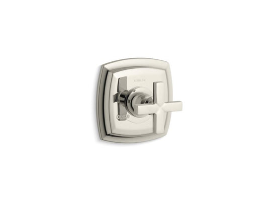 KOHLER K-T16239-3-SN Margaux Valve trim with cross handle for thermostatic valve, requires valve