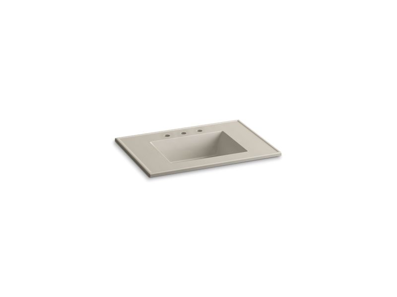 KOHLER Ceramic/Impressions K-2779-8-G85 Sandbar Impressions 31" Vitreous china vanity top with integrated rectangular sink