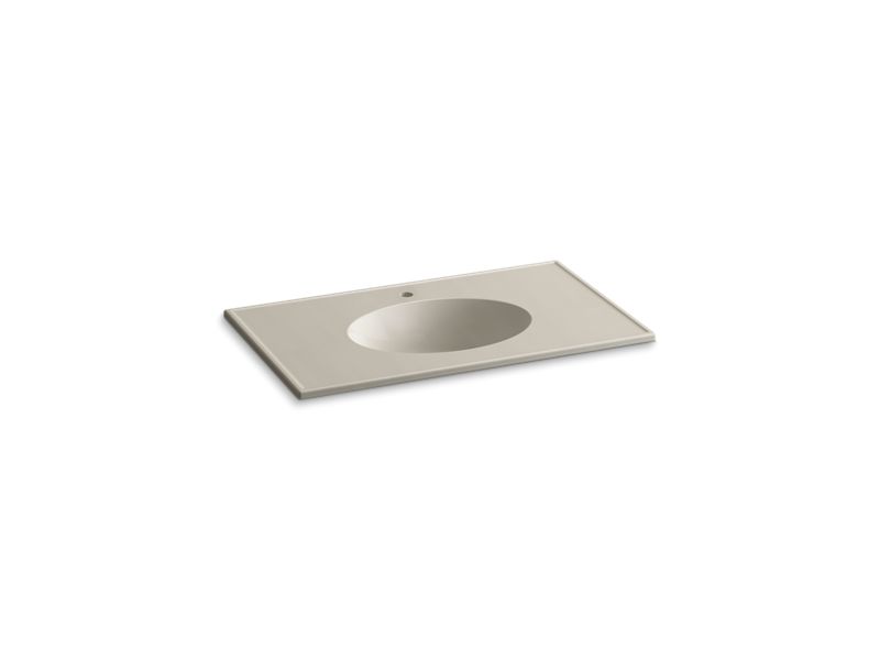 KOHLER Ceramic/Impressions K-2798-1-G85 Sandbar Impressions 37" Vitreous china vanity top with integrated oval sink
