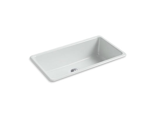 KOHLER K-5707-95 Ice Grey Iron/Tones 33" x 18-3/4" x 9-5/8" top-mount/undermount single-bowl kitchen sink