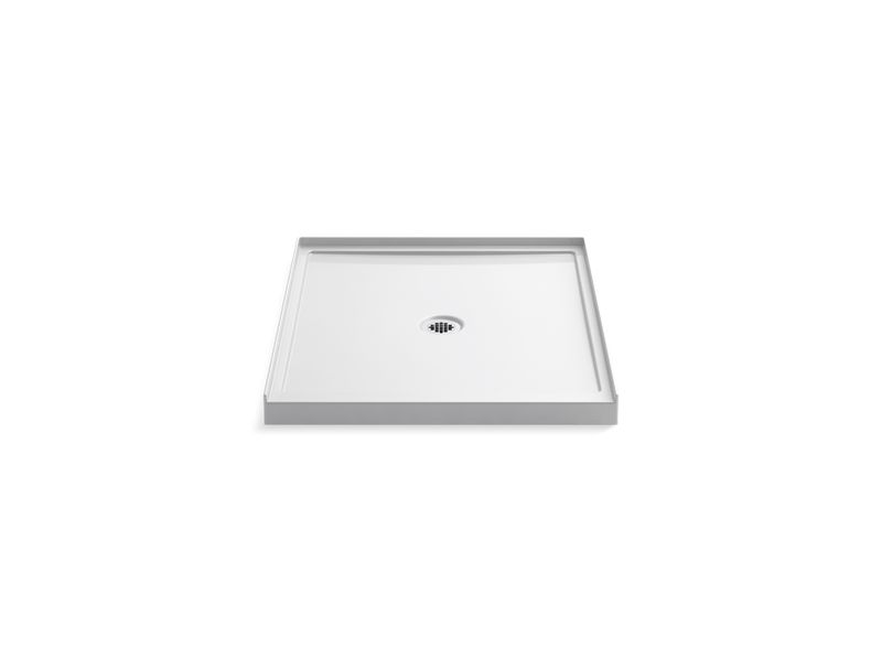 KOHLER K-8647-0 White Rely 36" x 42" single-threshold shower base with center drain