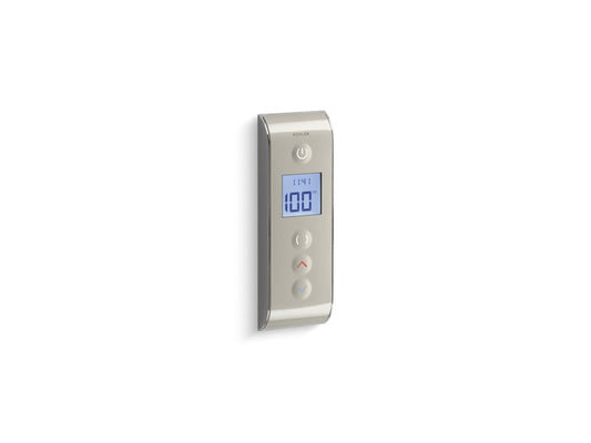 KOHLER K-527-E-1SN Satin Nickel with Polished Nickel DTV Prompt digital shower interface with eco-mode diverter