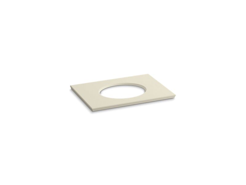 KOHLER K-5422-S34 Solid/Expressions 31" vanity-top with single Verticyl oval cutout