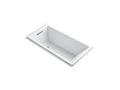 KOHLER K-1167-VB-0 Underscore 60" X 30" Drop-In Vibracoustic Bath In White