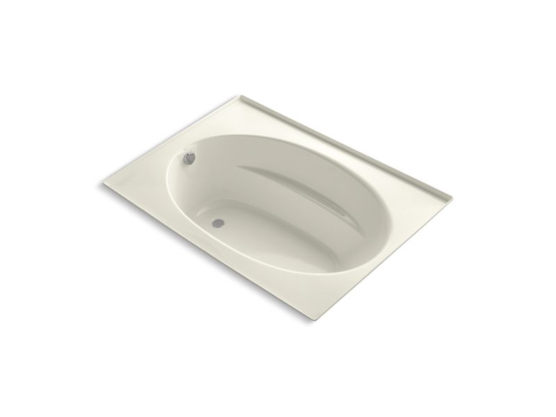 KOHLER K-1113-F-96 Biscuit Windward 60" x 42" alcove bath with integral flange and end drain