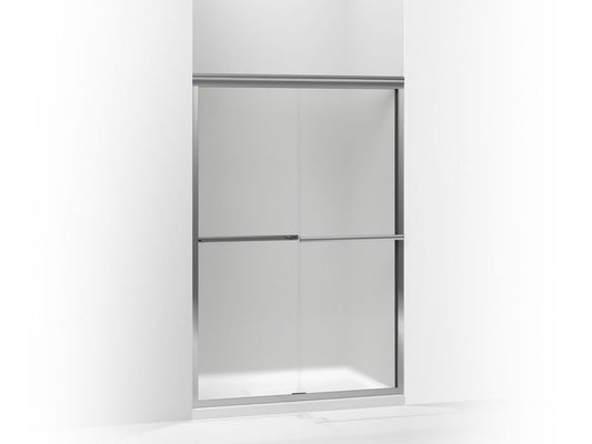 KOHLER K-709063-D3-SHP Gradient Sliding shower door, 70-1/16" H x 42-5/8 - 47-5/8" W, with 1/4" thick Frosted glass