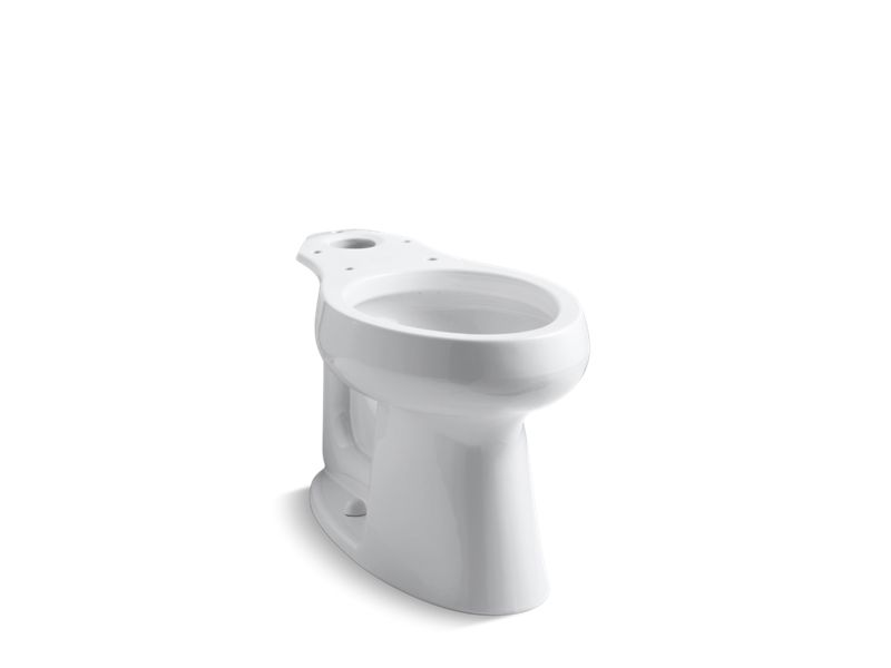 KOHLER K-4199-L-0 Highline Comfort Height Elongated chair height toilet bowl with bedpan lugs