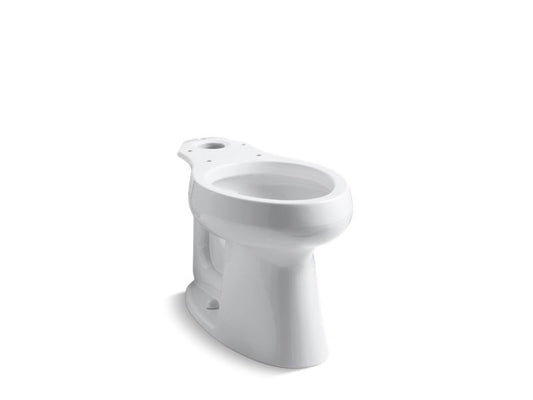 KOHLER K-4199-L-0 Highline Comfort Height Elongated chair height toilet bowl with bedpan lugs